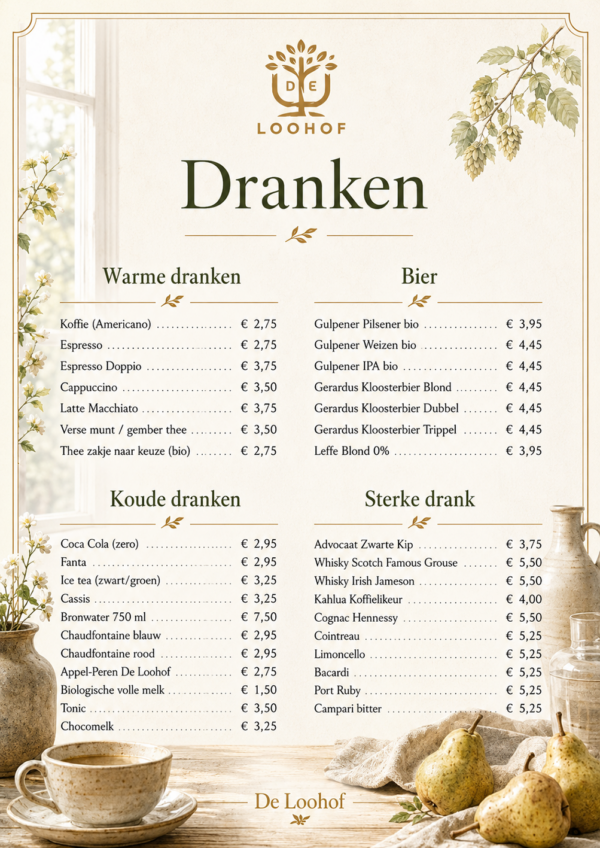 Menukaart